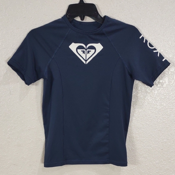 Roxy Other - Roxy Dark Blue Rash Guard with White Logo